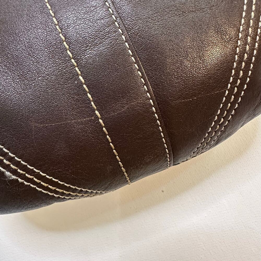 Coach Brown Leather Crossbody Shoulder Bag - Picture 4 of 9